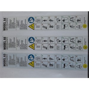 Scala in legno con 4 gradini