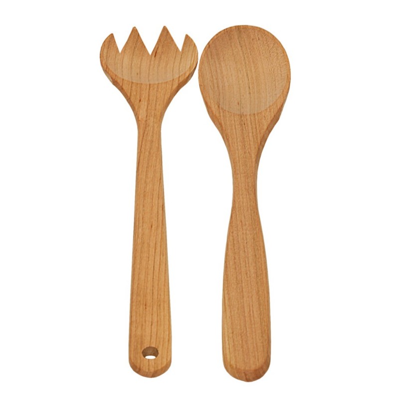 30 cm CHERRY WOOD SALAD CUTLERY