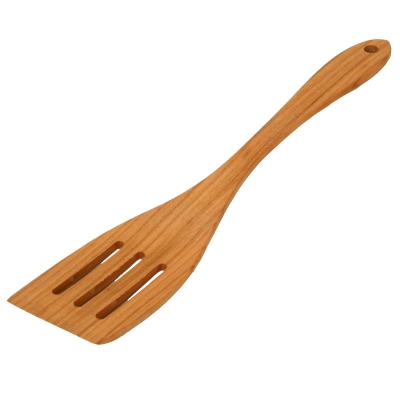 CHERRY WOOD SLOTTED SPATULA